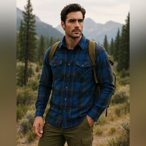 Icebreaker Merino Wool Plaid Button-Down Shirt – Size Small